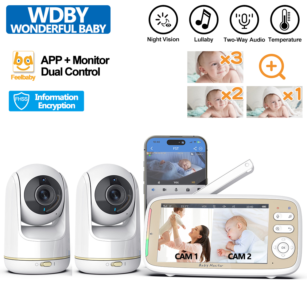 Audio Hd Music - VB803 PRO Babyfoon, met 2st Zoom