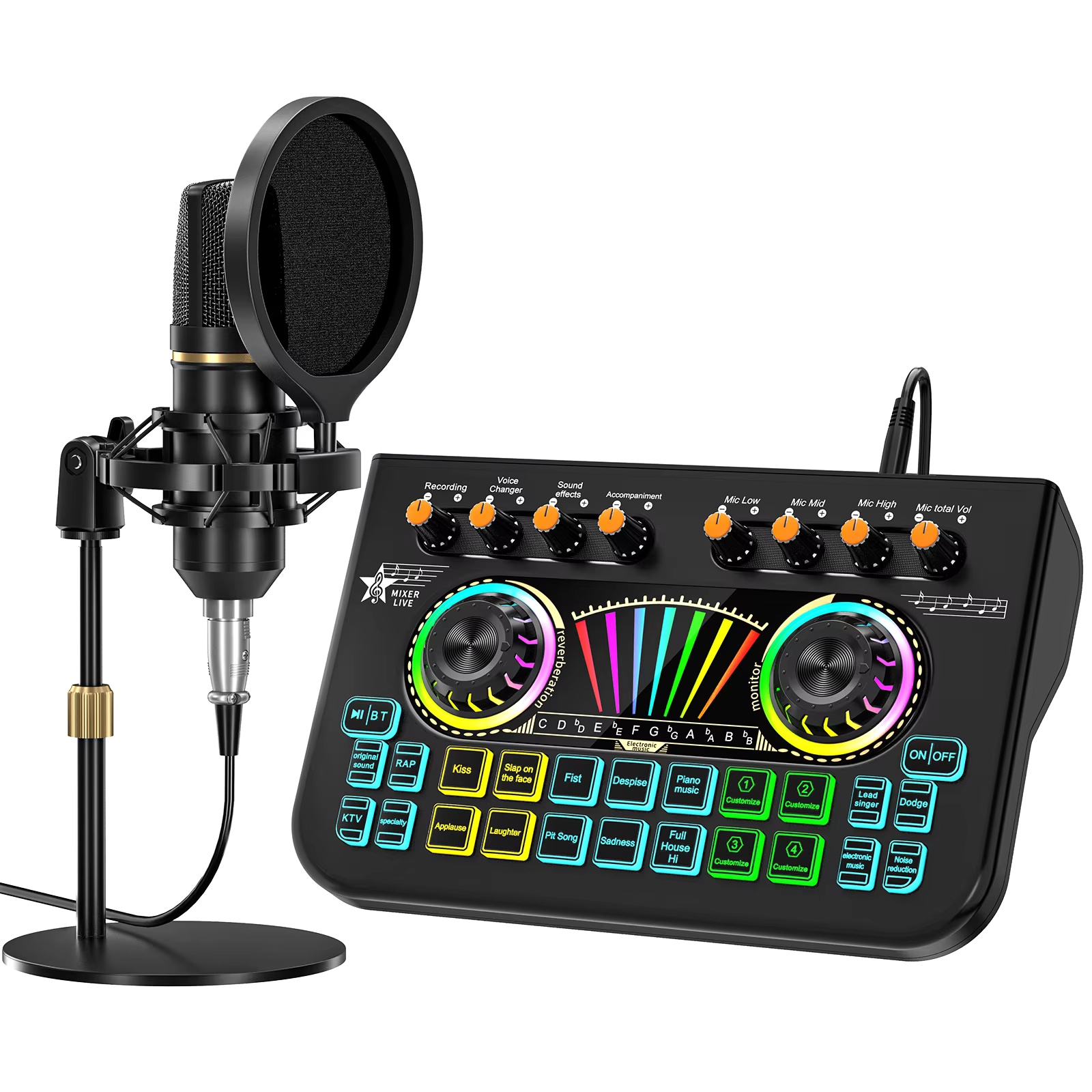 Audio Youtube Music Free - Tenlamp X3 BM800 Podcast Microfoon Bundelset