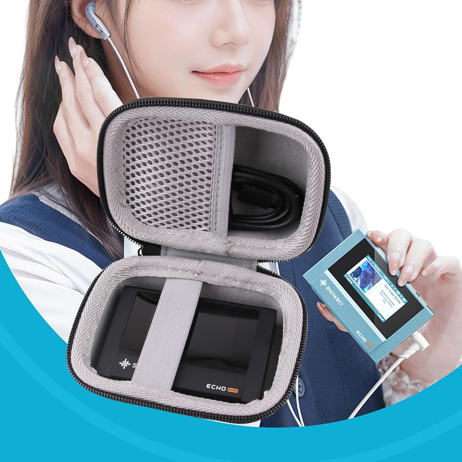 Harde EVA-koffer voor MECHEN D - Audio Music Player recensie en prijs