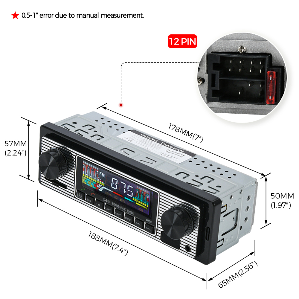 Vintage autoradio Voertuig geï - Audio Music Mp3 recensie en prijs