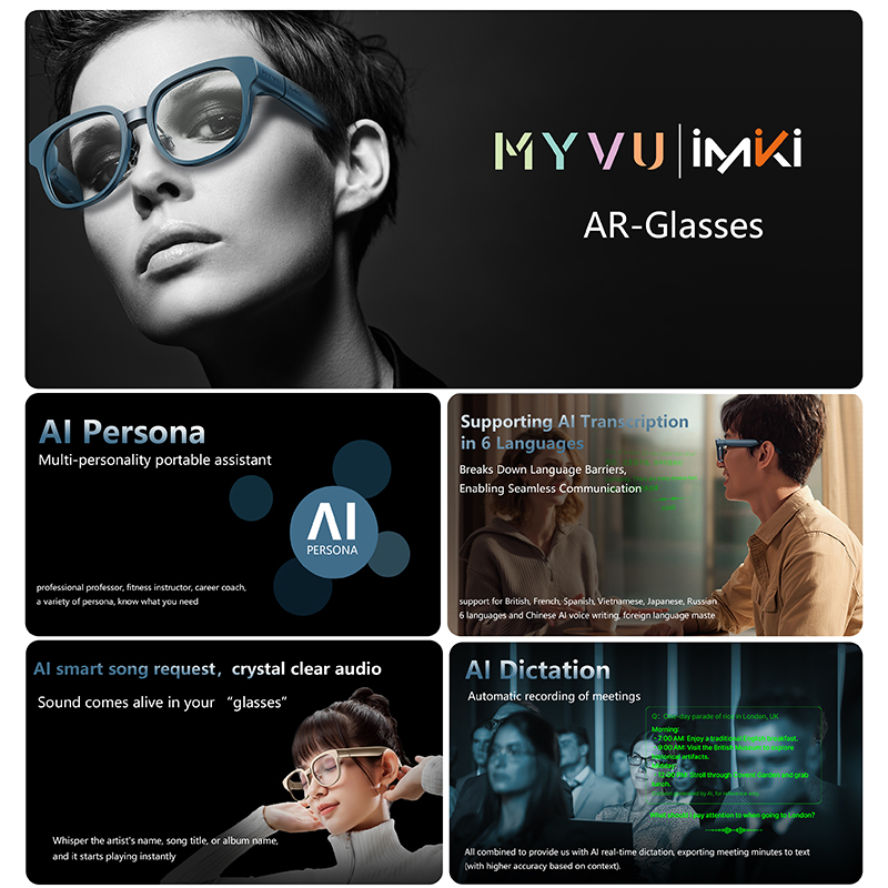 IMIKI AR-bril Google Assistant - Audio Music Google recensie en prijs