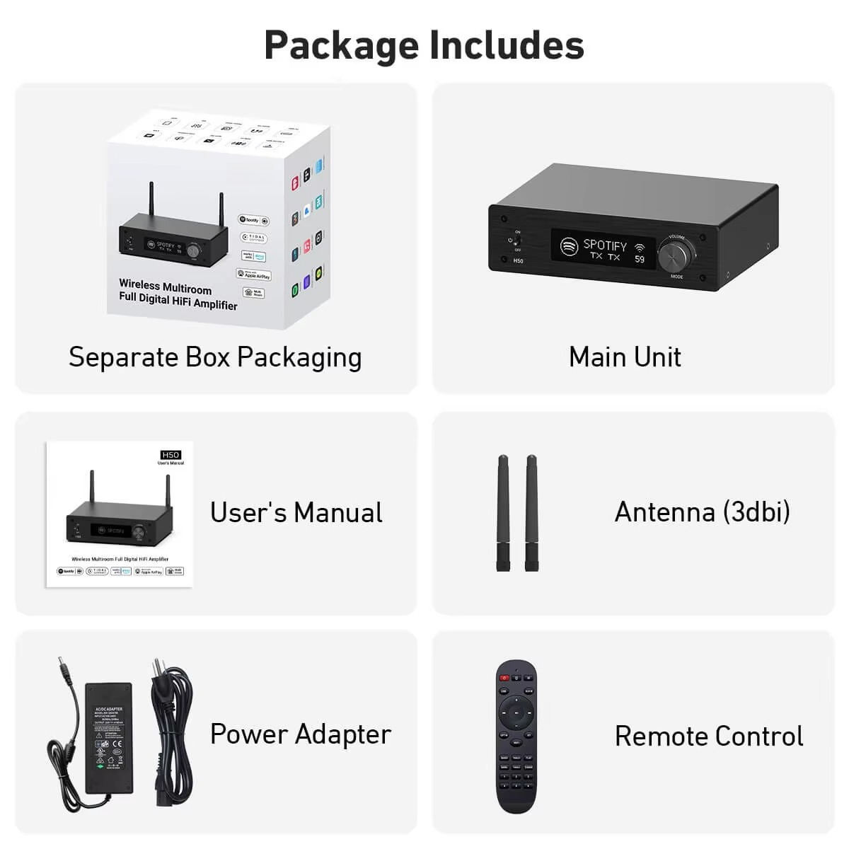 50Wx2 Draadloze AirPlay2 HDMI  - Audio Music Google recensie en prijs