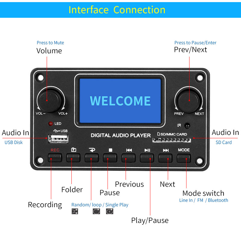 UNISIAN LCD Speler Module MP3  - Audio Music Mp3 recensie en prijs