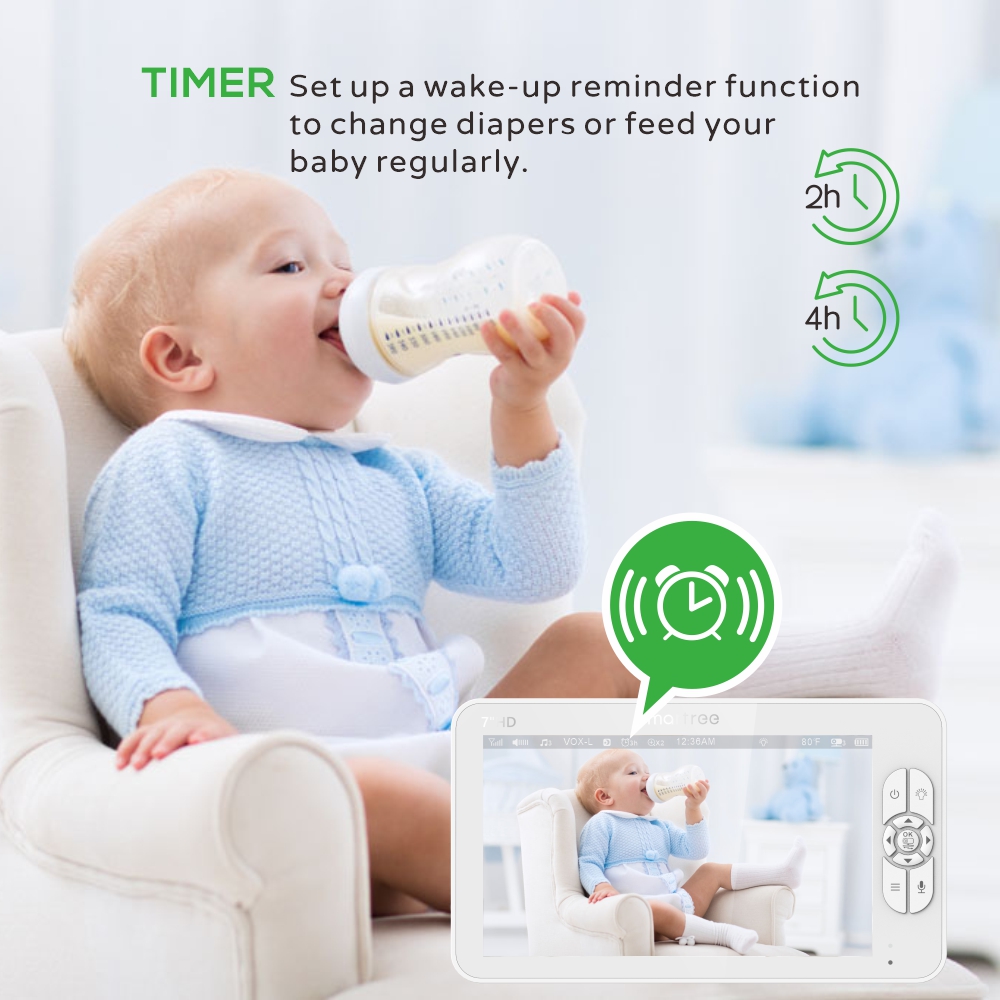 7,0 inch HD-videobabyfoon met  - Audio Hd Music recensie en prijs