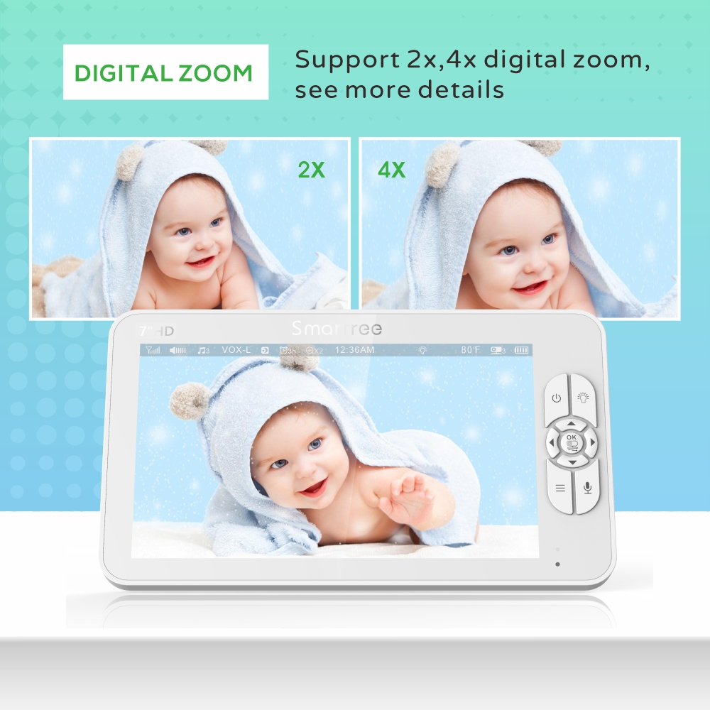 7,0 inch HD-videobabyfoon met  - Audio Hd Music recensie en prijs
