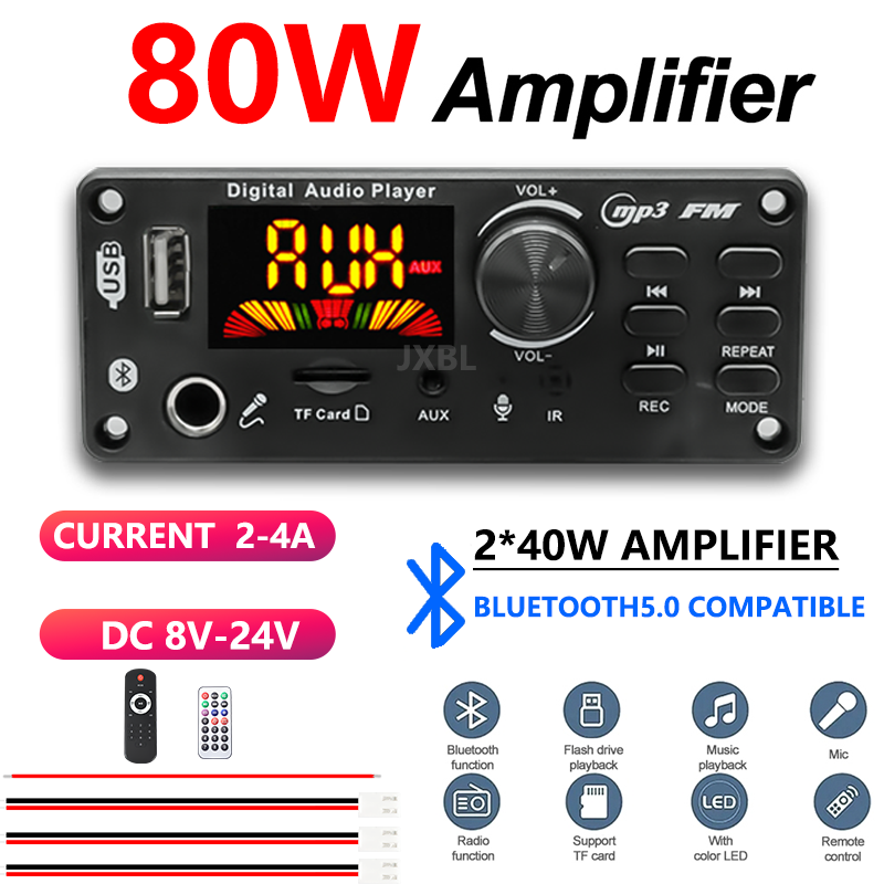 80W Bluetooth 5.0 MP3 Decoder  - Audio Music Mp3 recensie en prijs